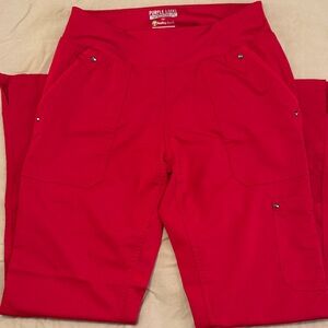 Healing Hands Red Yoga Pants